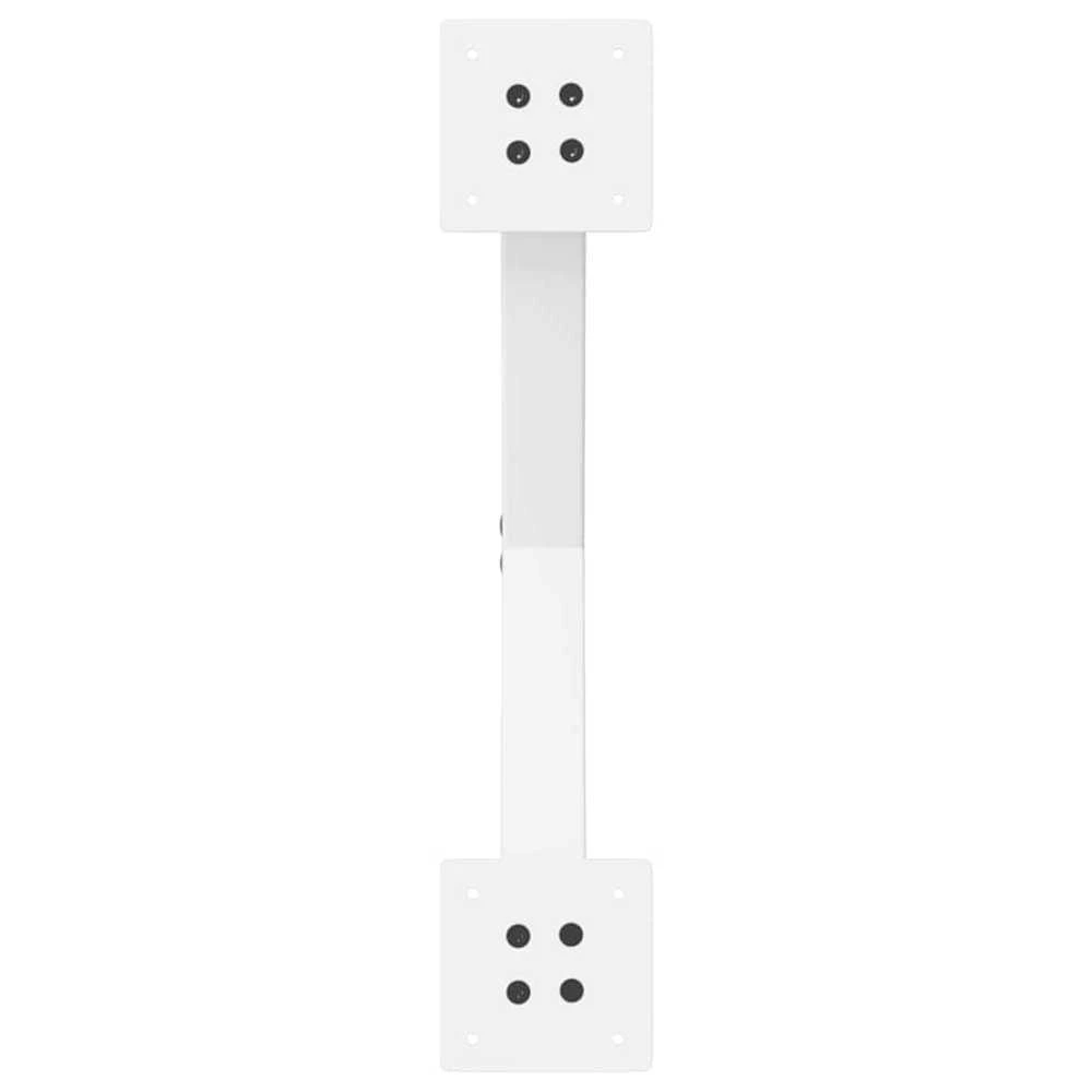 Kavos staliuko kojelės, X formos, 2 vnt., baltos, 50x(30-31) cm, plienas