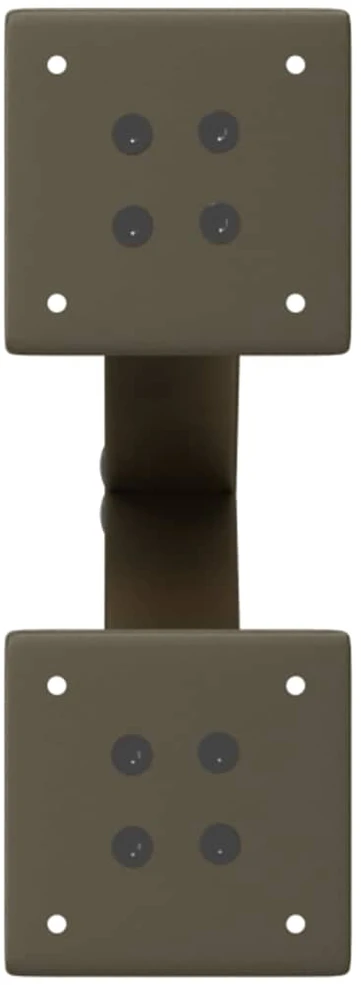 Kavos staliuko kojelės, X formos, 2 vnt., natūralus plienas, 28x(42-43) cm, plienas