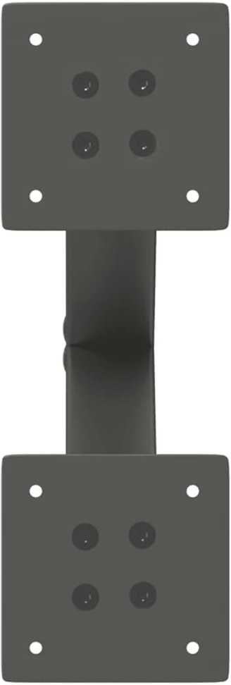 Kavos staliuko kojelės, 2 vnt., antracito spalvos, 30x(30-31) cm, plienas
