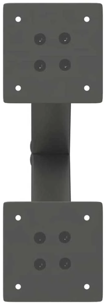 Kavos staliuko kojelės, 2 vnt., antracito spalvos, 37x(30-31) cm, plienas