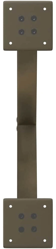 Kavos staliuko kojelės, X formos, 2 vnt., natūralus plienas, 60x(30-31) cm, plienas