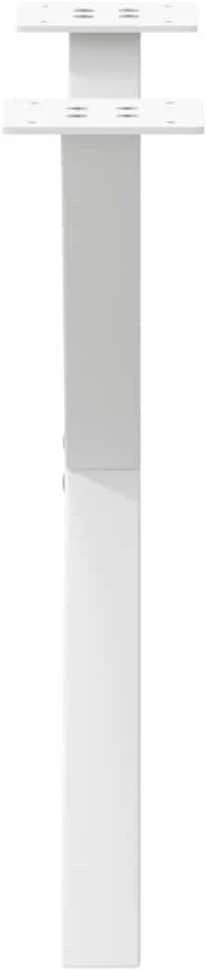 Kavos staliuko kojelės, 2 vnt., baltos, 60x(42-43) cm, plienas, X formos