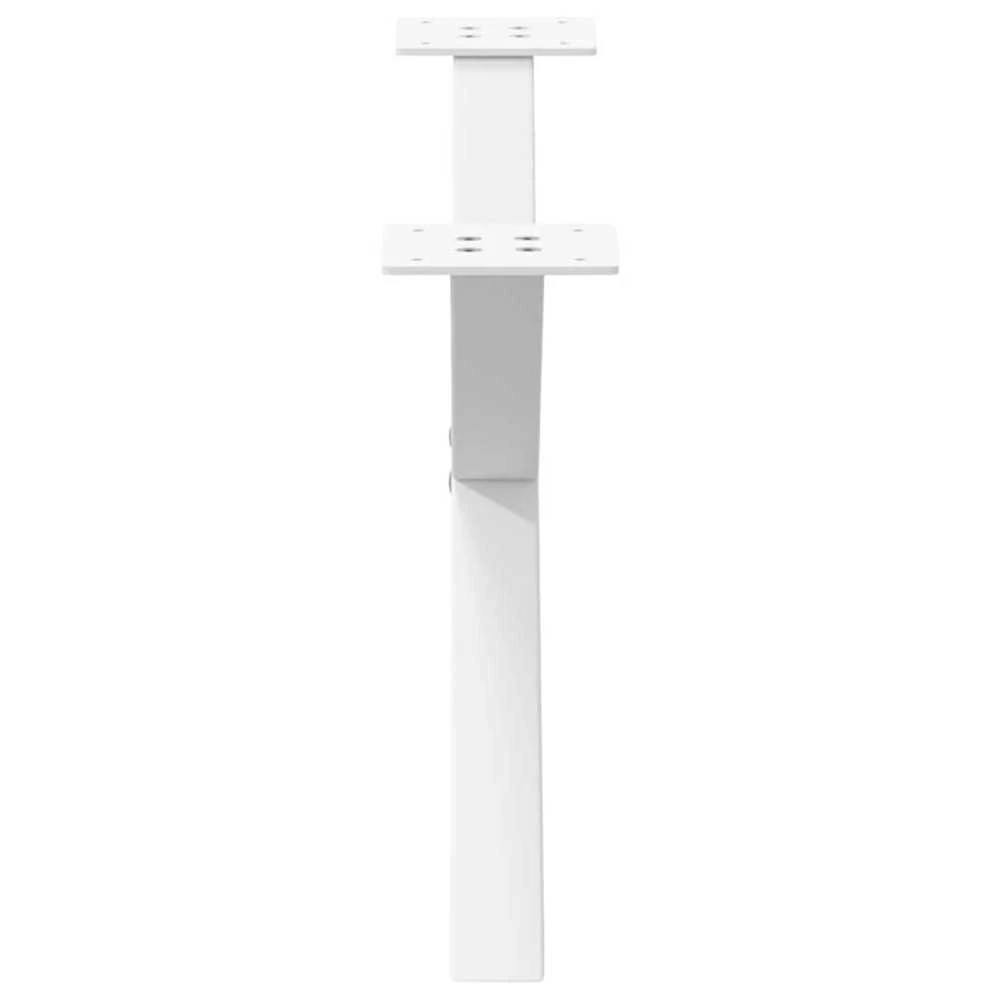 Kavos staliuko kojelės, 2 vnt., baltos, 70x(30-31) cm, plienas, X formos