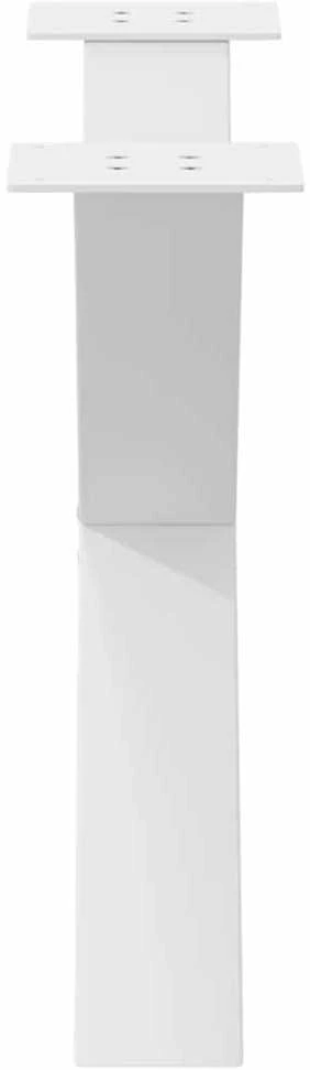 Kavos staliuko kojelės, 2 vnt., baltos, 70x(42-43) cm, plienas, X formos