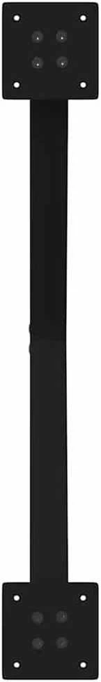 Kavos staliuko kojelės, X formos, 2 vnt., juodos, 70x(42-43) cm, plienas