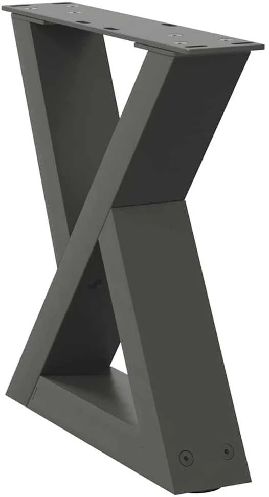 Kavos staliuko kojos, 2 vnt., antracito spalvos, 30x(30-31,3) cm, plienas