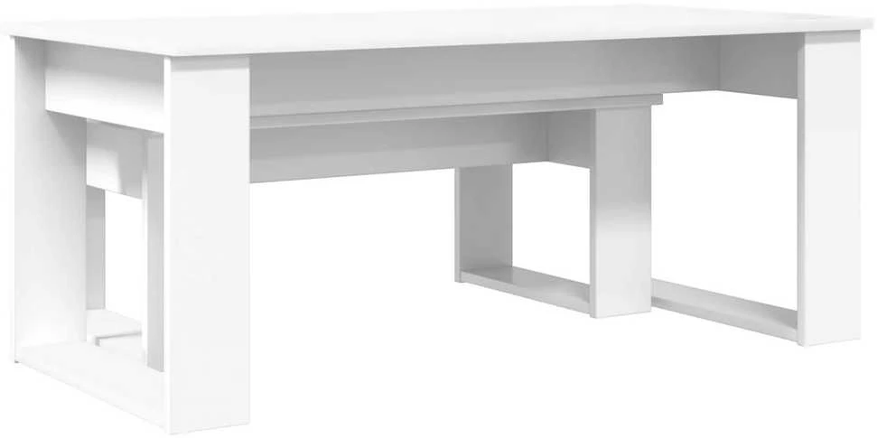 Kavos staliuko komplektas 2 vnt. Balta 100 x 50 x 42 cm