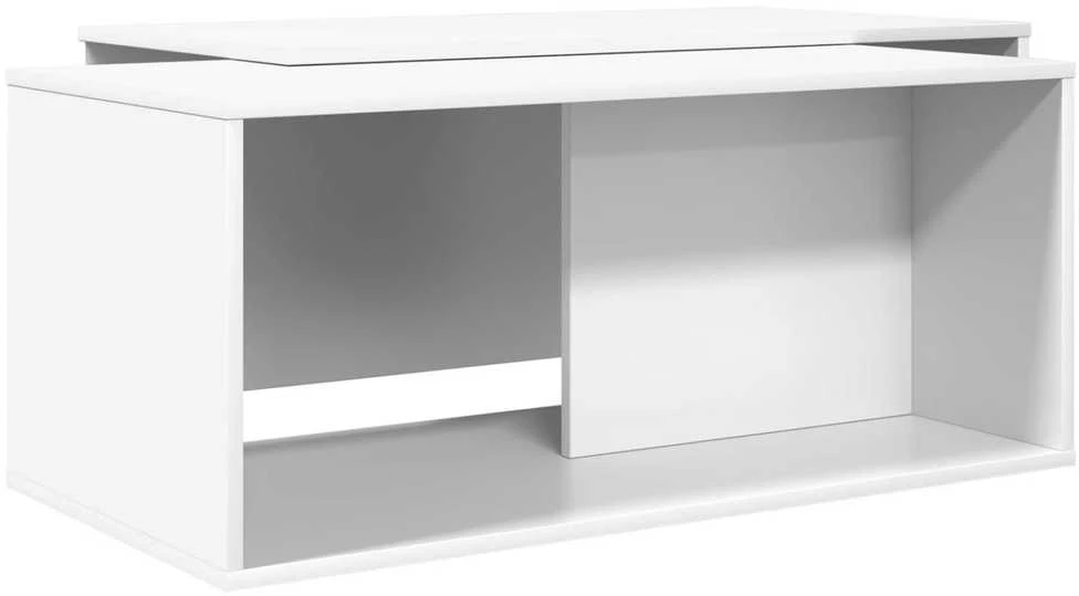 Kavos staliuko komplektas 2 vnt. Balta 90 x 48 x 40 cm