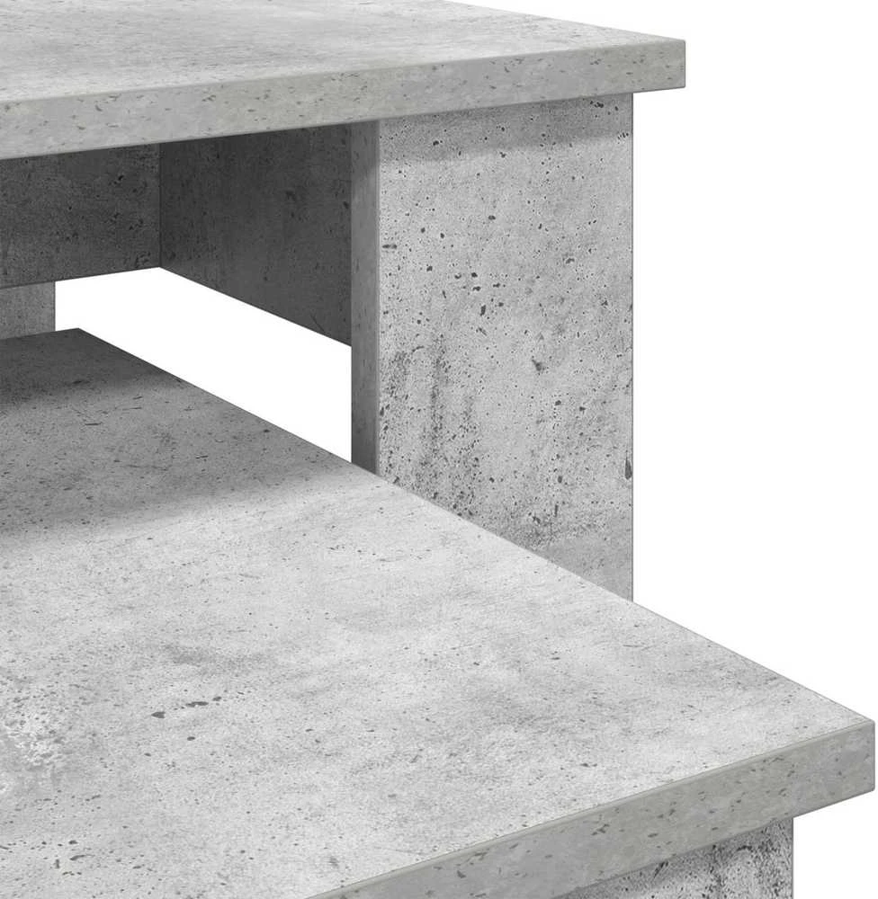 Kavos staliuko komplektas 2 vnt. Betono pilka 100 x 50 x 42 cm