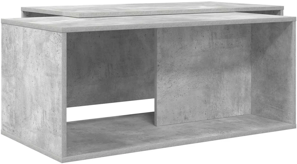 Kavos staliuko komplektas 2 vnt. Betono pilka 90 x 48 x 40 cm