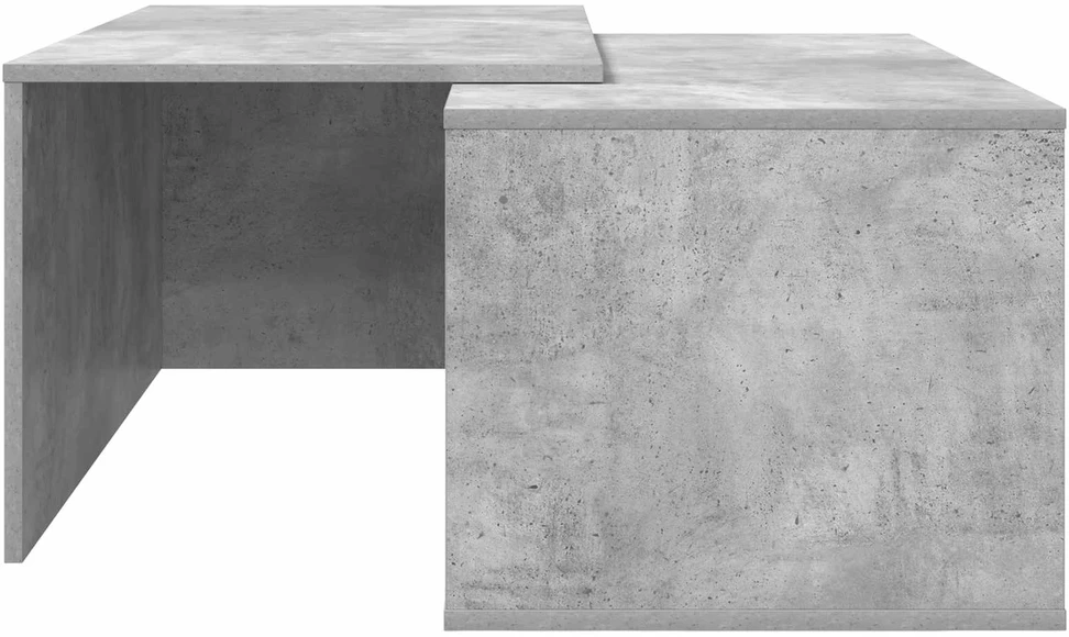 Kavos staliuko komplektas 2 vnt. Betono pilka 90 x 48 x 40 cm