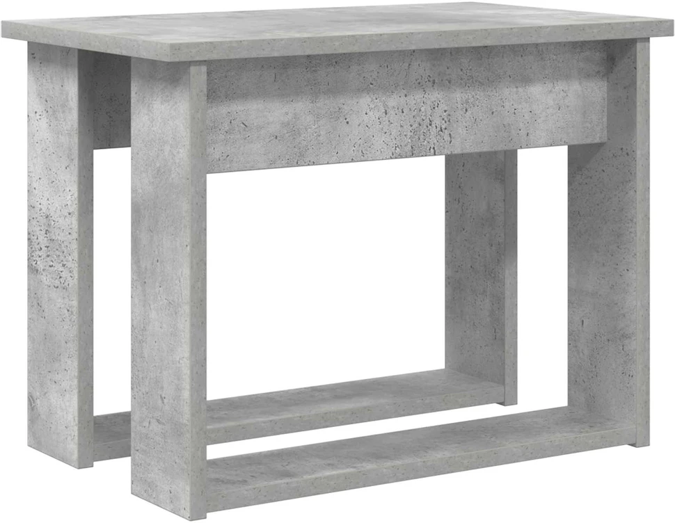 Kavos staliuko komplektas 2 vnt. Betono pilka 50 x 52 x 42 cm
