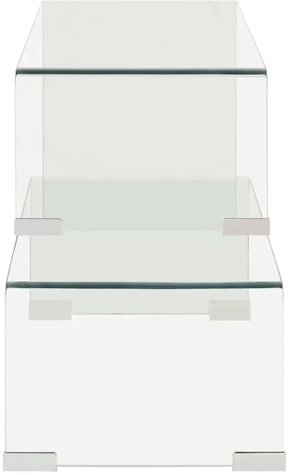 Kavos staliukų rinkinys, 2dalių, 90x30x20/110x30x40cm, stiklas