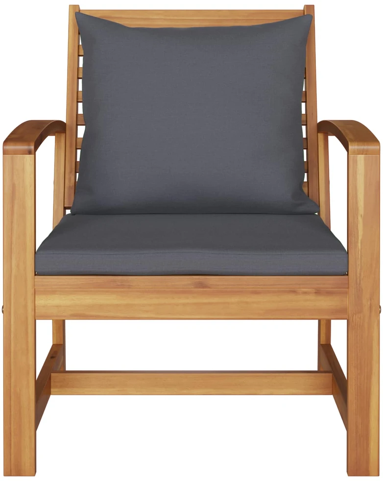 Kėdė 2 Vienetas Ruda ir tamsiai pilka 65 x 60 x 76,5 cm