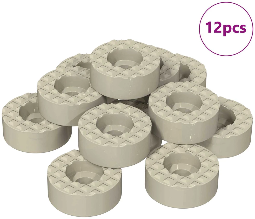 Kėdės kojos grindų apsaugos 12 vnt. Skaidrus Ø 15 x 16 mm PVC