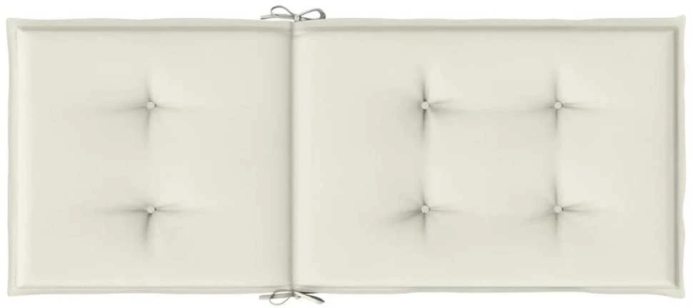 Kėdės pagalvėlės, 2vnt., kreminės, 120x50x4cm, audinys