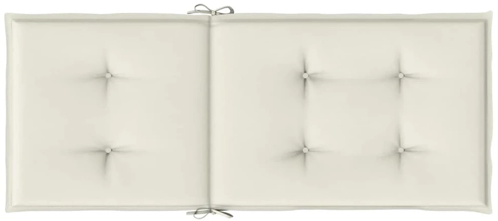 Kėdės pagalvėlės, 2vnt., kreminės, 120x50x4cm, audinys