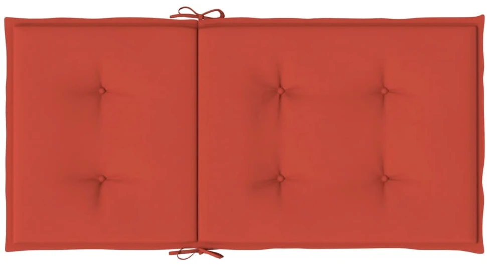 Kėdės pagalvėlės, 2vnt., raudonos, 100x50x4cm, audinys