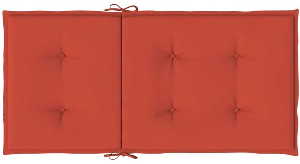 Kėdės pagalvėlės, 2vnt., raudonos, 100x50x4cm, audinys