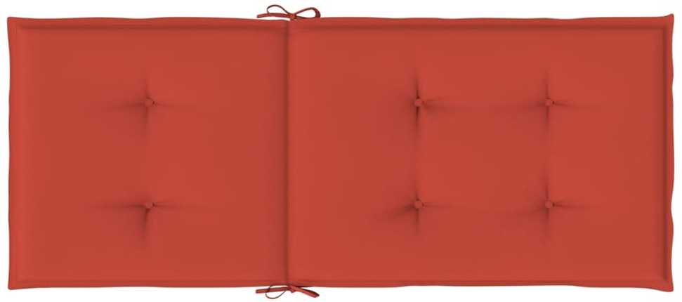 Kėdės pagalvėlės, 2vnt., raudonos, 120x50x4cm, audinys