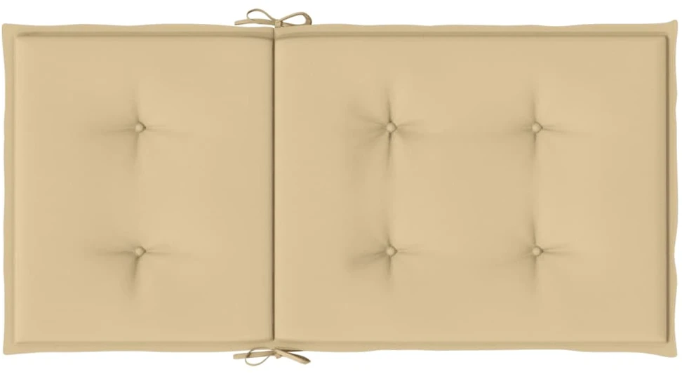 Kėdės pagalvėlės, 2vnt., smėlio, 100x50x4cm, audinys