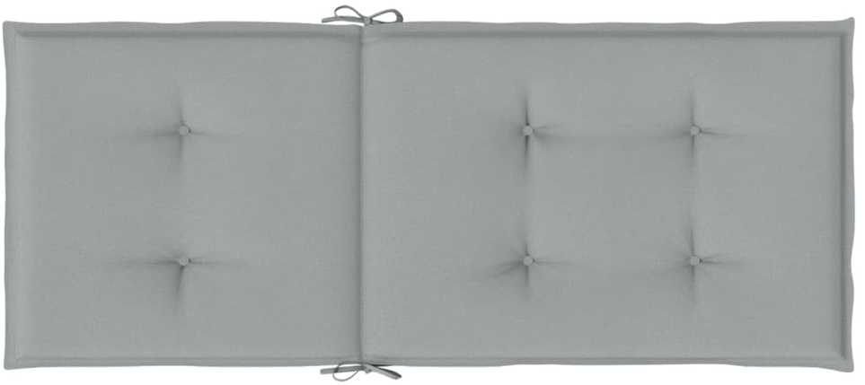 Kėdės pagalvėlės, 2vnt., šviesiai pilkos, 120x50x4cm, audinys