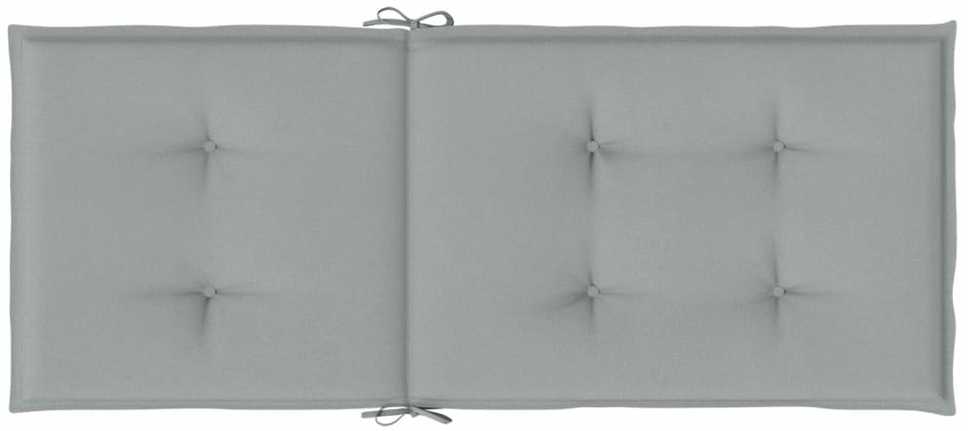 Kėdės pagalvėlės, 2vnt., šviesiai pilkos, 120x50x4cm, audinys