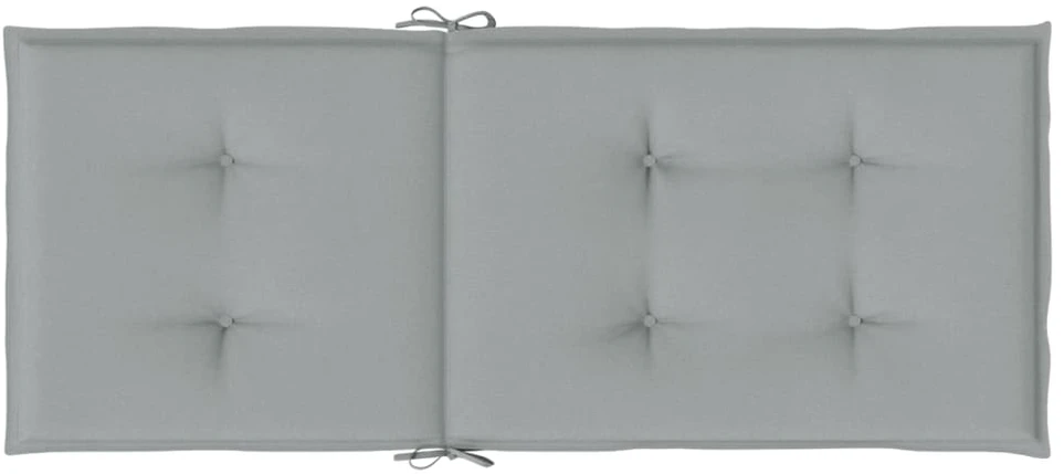 Kėdės pagalvėlės, 2vnt., šviesiai pilkos, 120x50x4cm, audinys