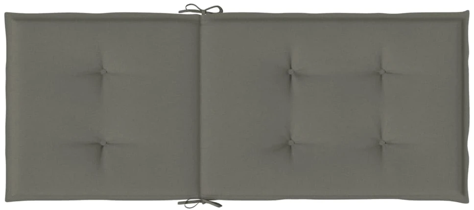 Kėdės pagalvėlės, 2vnt., tamsiai pilkos, 120x50x4cm, audinys