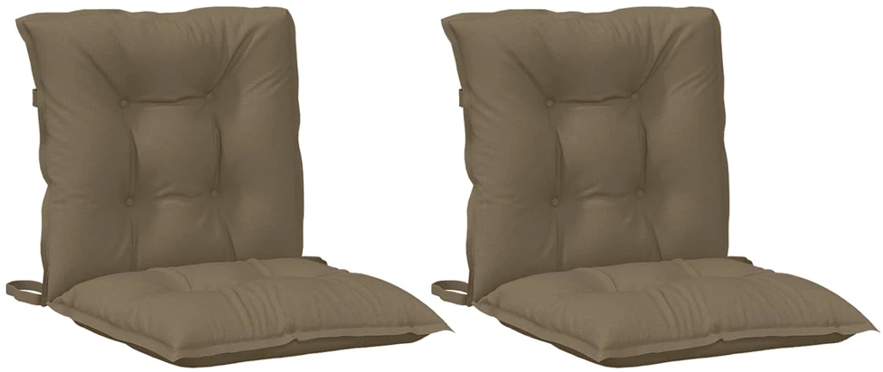 Kėdės pagalvėlės, 2vnt., taupe, 100x50x7cm, audinys