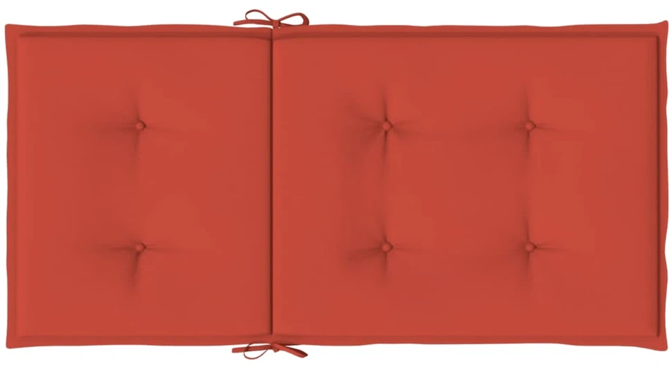 Kėdės pagalvėlės, 4vnt., raudonos, 100x50x4cm, audinys