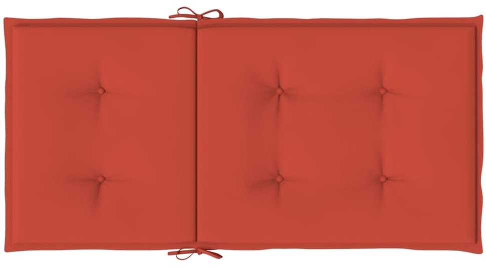 Kėdės pagalvėlės, 4vnt., raudonos, 100x50x4cm, audinys