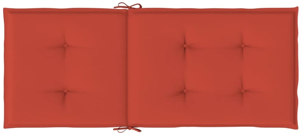 Kėdės pagalvėlės, 4vnt., raudonos, 120x50x4cm, audinys
