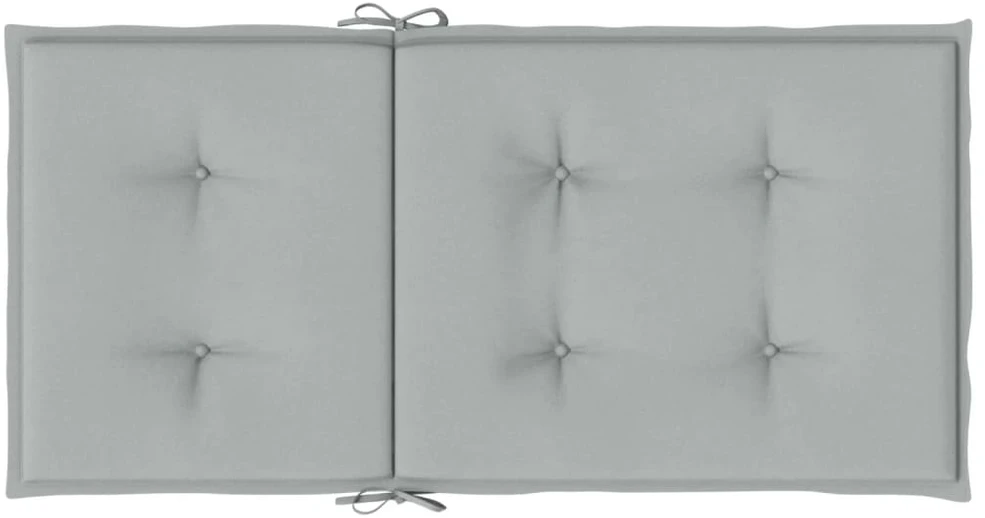 Kėdės pagalvėlės, 4vnt., šviesiai pilkos, 100x50x4cm, audinys