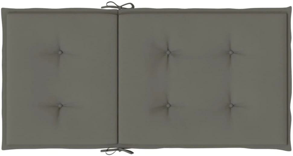 Kėdės pagalvėlės, 4vnt., tamsiai pilkos, 100x50x4cm, audinys