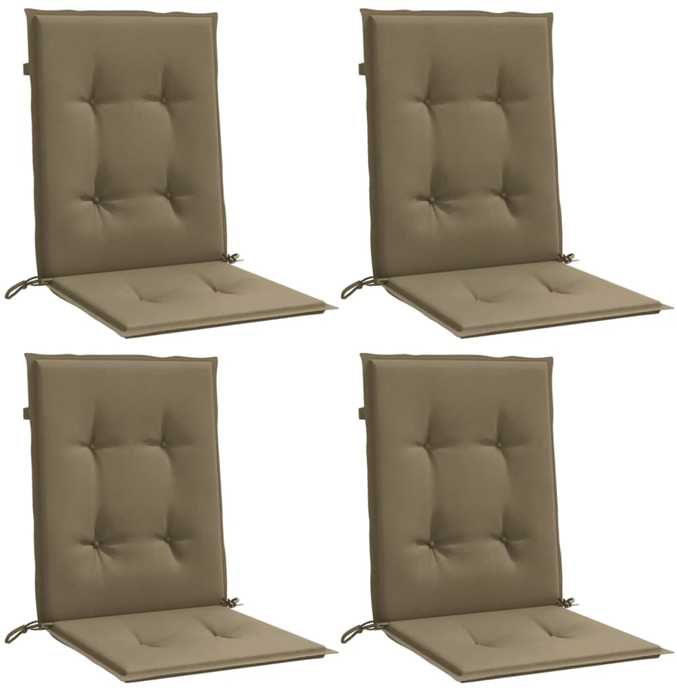 Kėdės pagalvėlės, 4vnt., taupe, 100x50x4cm, audinys