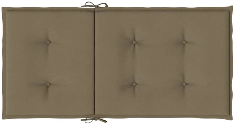 Kėdės pagalvėlės, 4vnt., taupe, 100x50x4cm, audinys
