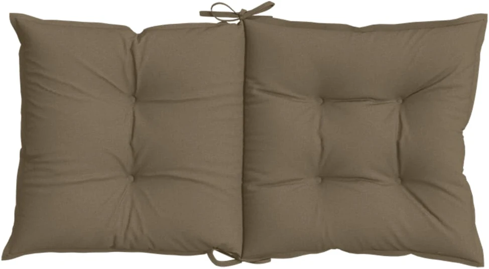Kėdės pagalvėlės, 4vnt., taupe, 100x50x7cm, audinys