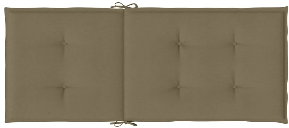 Kėdės pagalvėlės, 4vnt., taupe, 120x50x4cm, audinys