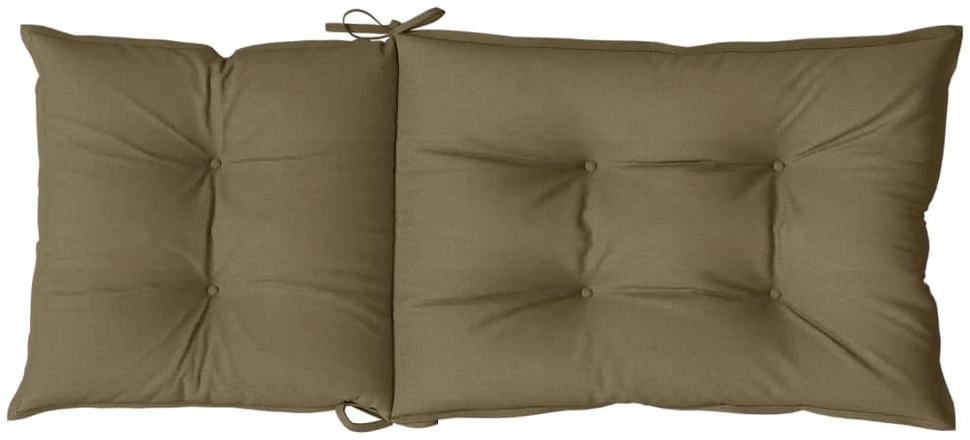 Kėdės pagalvėlės, 4vnt., taupe, 120x50x7cm, audinys