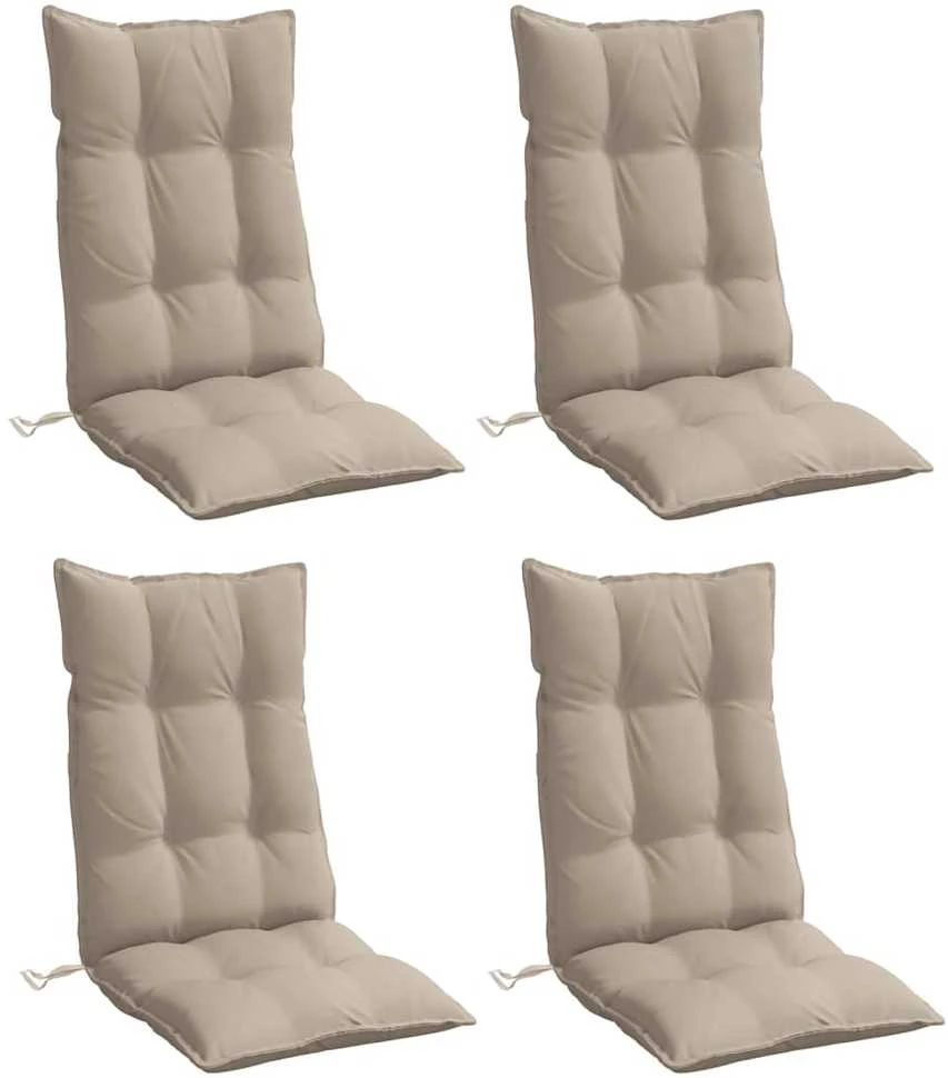 Kėdės pagalvėlės, 4vnt., taupe spalvos, oksfordo audinys