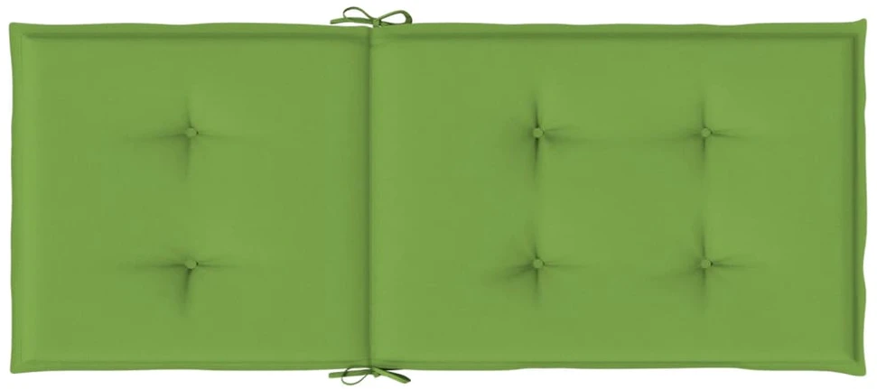 Kėdės pagalvėlės, 4vnt., žalios, 120x50x4cm, audinys