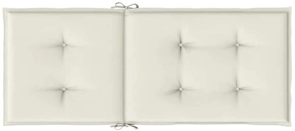 Kėdės pagalvėlės, 6vnt., kreminės, 120x50x4cm, audinys