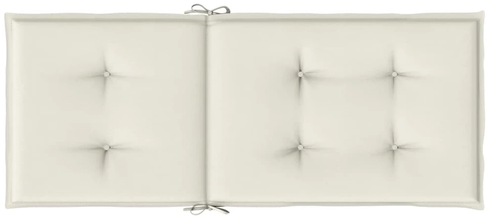 Kėdės pagalvėlės, 6vnt., kreminės, 120x50x4cm, audinys