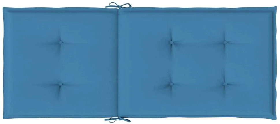 Kėdės pagalvėlės, 6vnt., mėlynos, 120x50x4cm, audinys