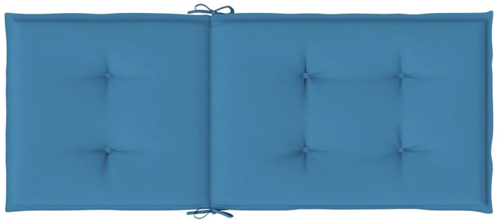 Kėdės pagalvėlės, 6vnt., mėlynos, 120x50x4cm, audinys