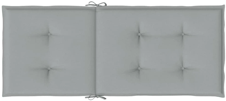 Kėdės pagalvėlės, 6vnt., šviesiai pilkos, 120x50x4cm, audinys