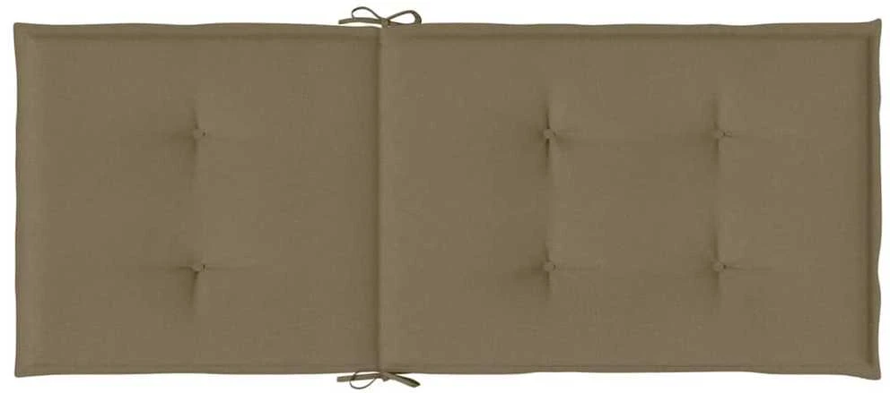 Kėdės pagalvėlės, 6vnt., taupe, 120x50x4cm, audinys