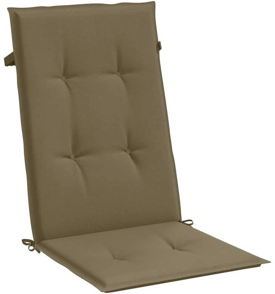 Kėdės pagalvėlės, 6vnt., taupe, 120x50x4cm, audinys