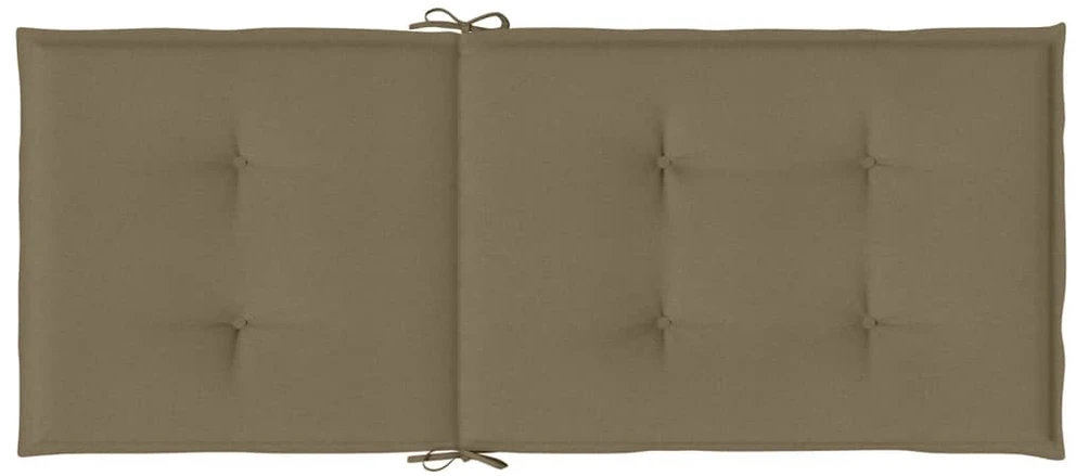 Kėdės pagalvėlės, 6vnt., taupe, 120x50x4cm, audinys